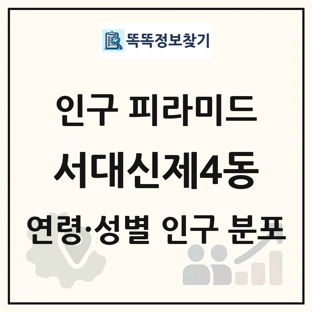 서대신제4동 인구 피라미드 링크 그림